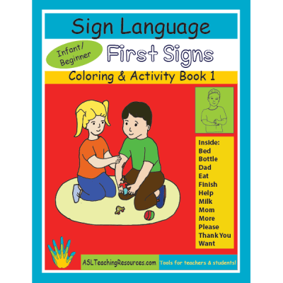 1-CB-First-Signs ASL Coloring Book