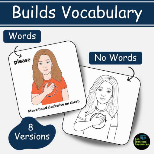 ASL Flash Cards - Manners - Image 2