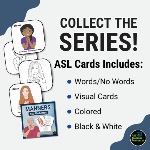 ASL Flash Cards - Manners - Image 4