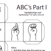 ASL Dice Game- Alphabet, ABCs Part 1 Sign & English