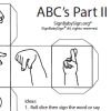 ASL Dice Game- Alphabet, ABCs Part 2 Sign & English