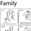 Sign Language Flashcards - Family