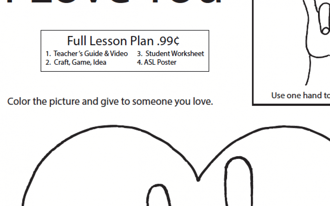 Lesson Plan- I Love You