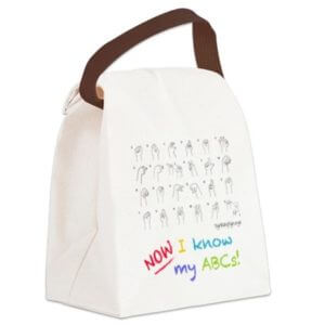 Now I know my ABCs kids lunch bag