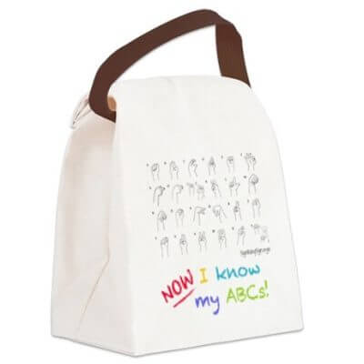 Now I know my ABCs kids lunch bag
