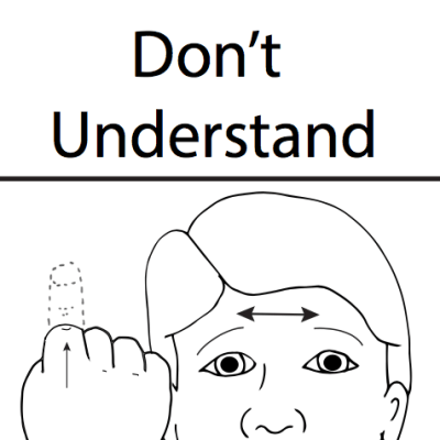 Wall Chart - Don't Understand