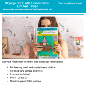 Survey Back to School ASL