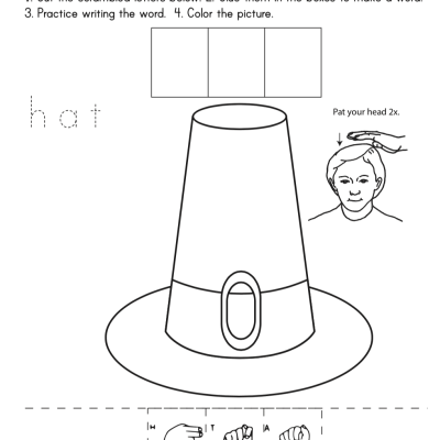 Writing Thanksgiving PreK-K Sample ASL