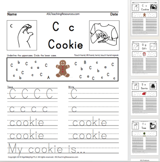 Christmas Writing Practice
