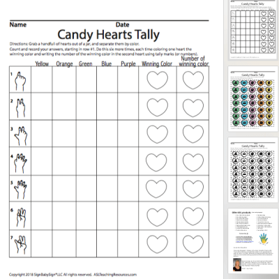 Candy Hearts Tally