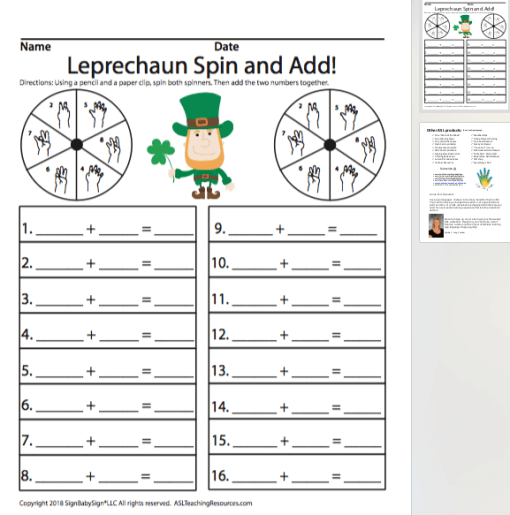 Leprechaun Spin and Add