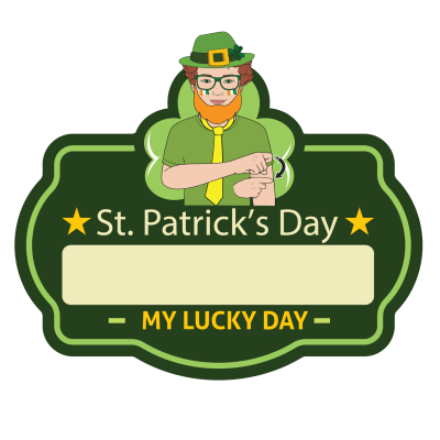 March St Particks' Day Badge
