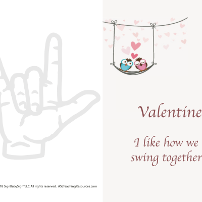 Valentine Bird Card