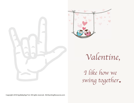 Valentine Bird Card