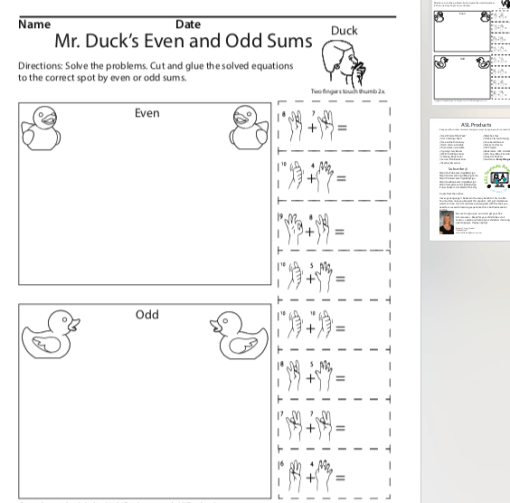 Mr. Duck's Even and Odd Sums