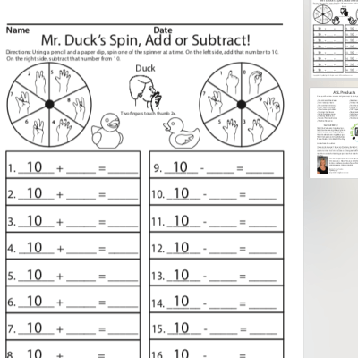 Mr. Duck's Spin, Add or Subtract