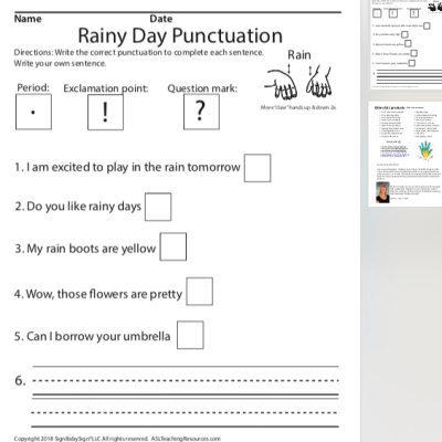 Rainy Day Punctuation