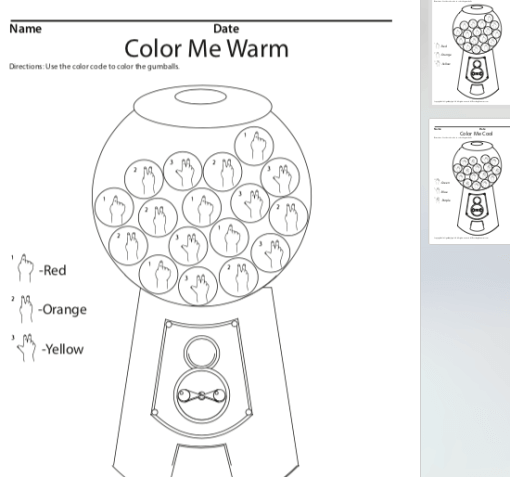 Color Me Warm, Color Me Cool