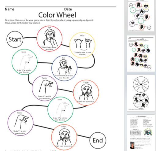 Color Wheel Game