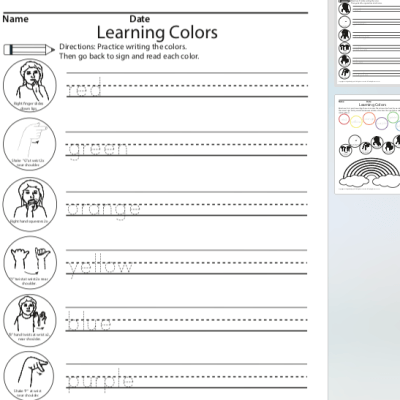 Learning Colors