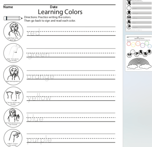 Learning Colors
