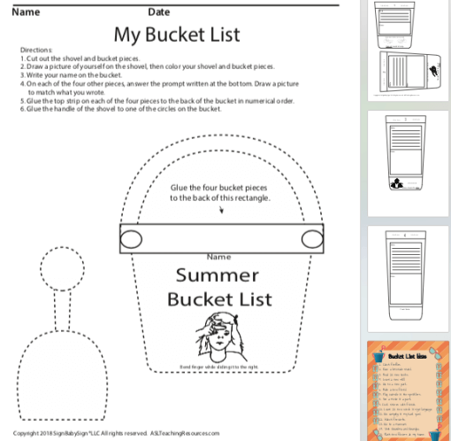 My Summer Bucket List
