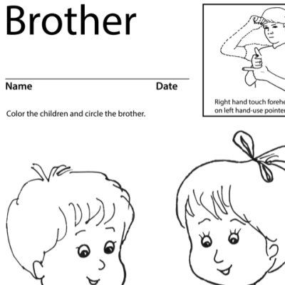 Brother Lesson Plan Screenshot Sign Language