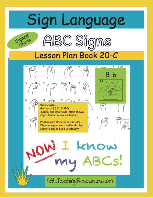 Wall Chart Book 20-C ABC with Signs