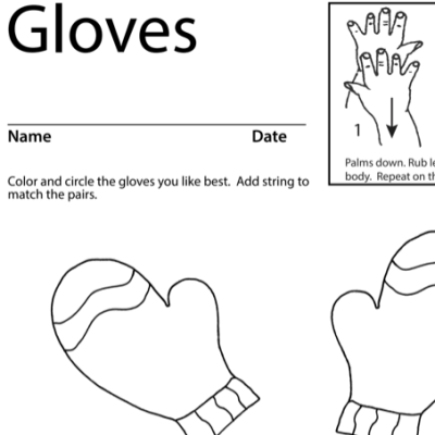 Gloves Lesson Plan Screenshot Sign Language