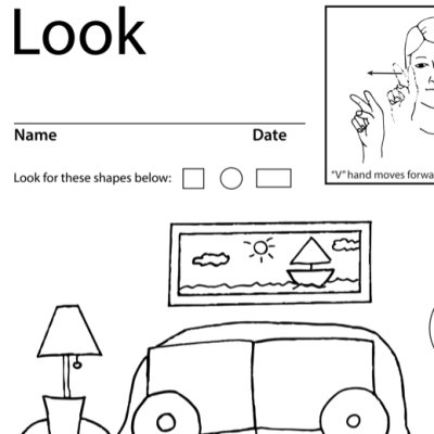 Look Lesson Plan Screen Shot Sign Language