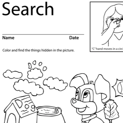 Search Lesson Plan Screenshot Sign Language