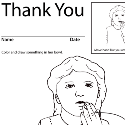 Thank You 1 Lesson Plan Screenshot Sign Language