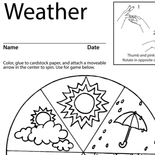 Weather Lesson Plan Screenshot Sign Language