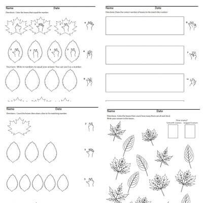 Oct Add 1 Digit Leaves Screen Shot Sign Language