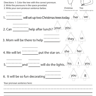 December Pronouns Christmas Tree Screen Shot