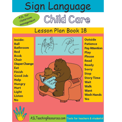 Lesson Plan Book 18 - ASL Child Care