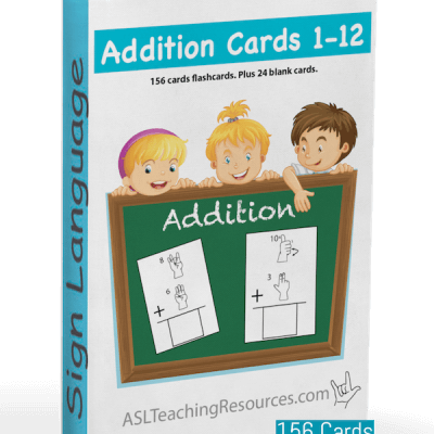 Math ASL Flashcards Addition 0-12