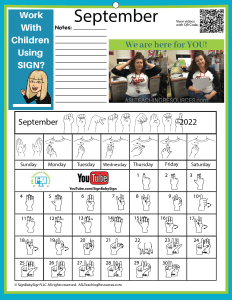 ASL Calendar 9 September 2022 Portrait