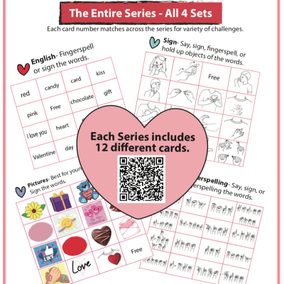 Valentine ASL Bingo Book