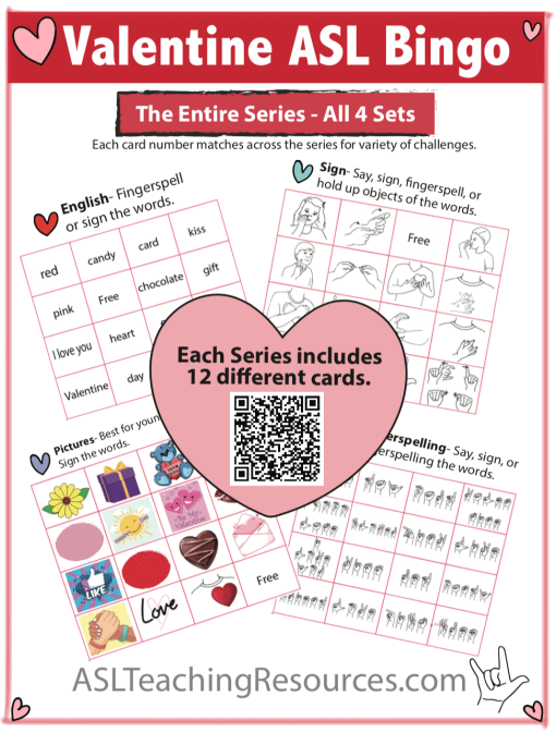 Valentine ASL Bingo Book