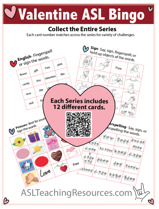 Valentine ASL Bingo