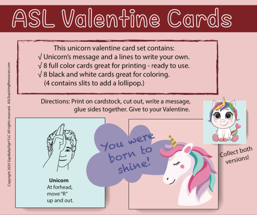 Valentine Unicorn Cards - Image 2