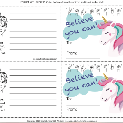 Valentine Unicorn Cards