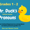 Mr. Duck's Pronouns Grades 1-2