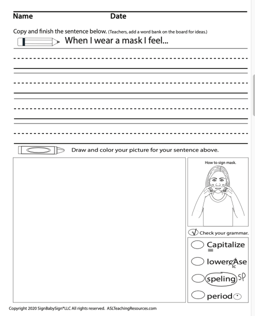 Covid-19 Writing Prompts and Poster - Image 2