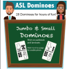 ASL Dominoes: Jumbo and Small Printable Sign Language Game