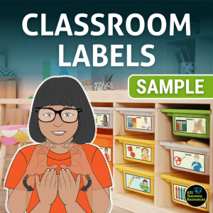 Classroom Supply Labels Sample