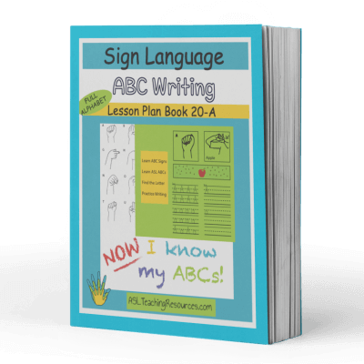 ABC Activity Writing - Lesson Plan Book 20 A