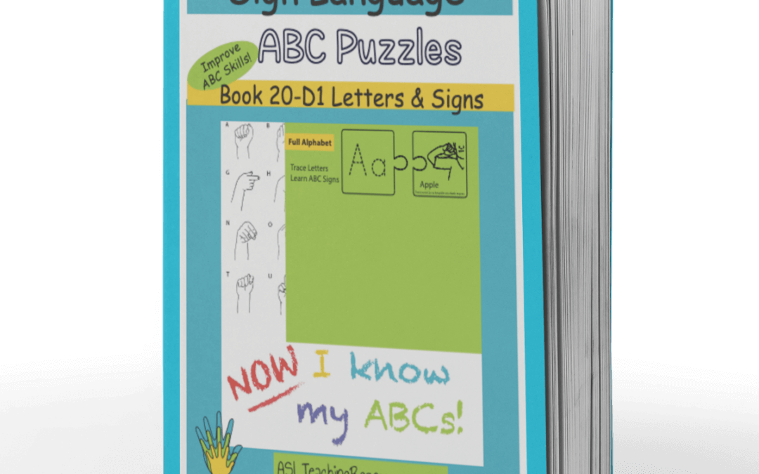 Lesson Plan Book 20-D1 Sign Language ABC Puzzles Letters & Signs