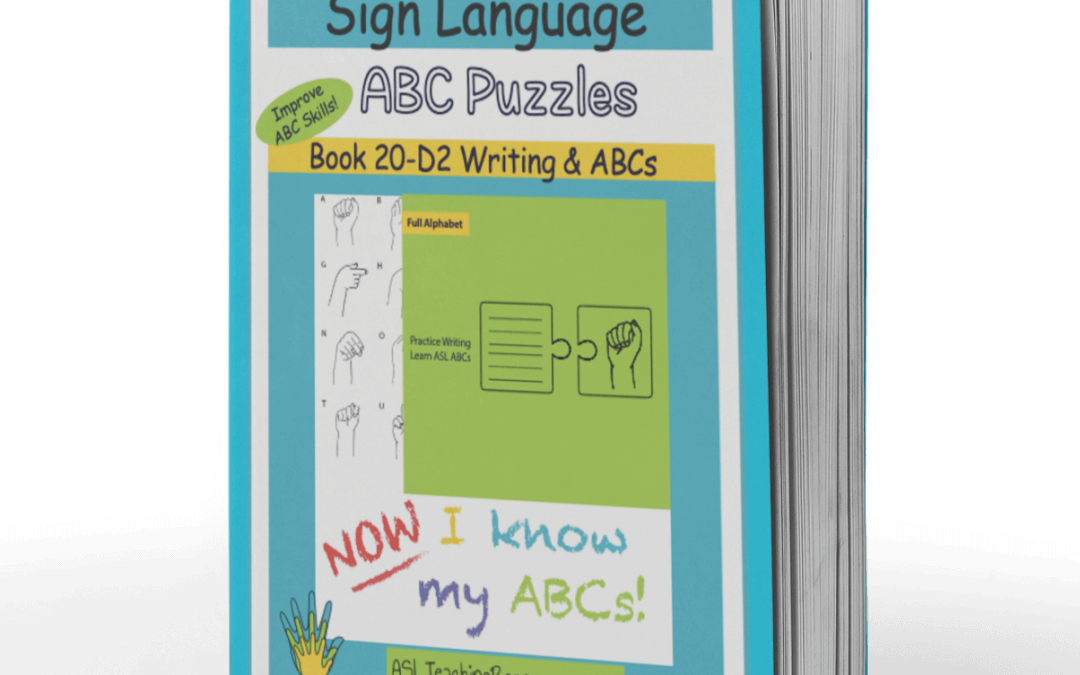 Lesson Plan Book 20-D2 Sign Language ABC Puzzles Writing & ABCs